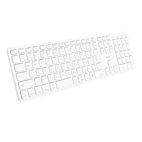 Macally Wireless Bluetooth Keyboard with Numeric Keypad Japanese JIS Standard