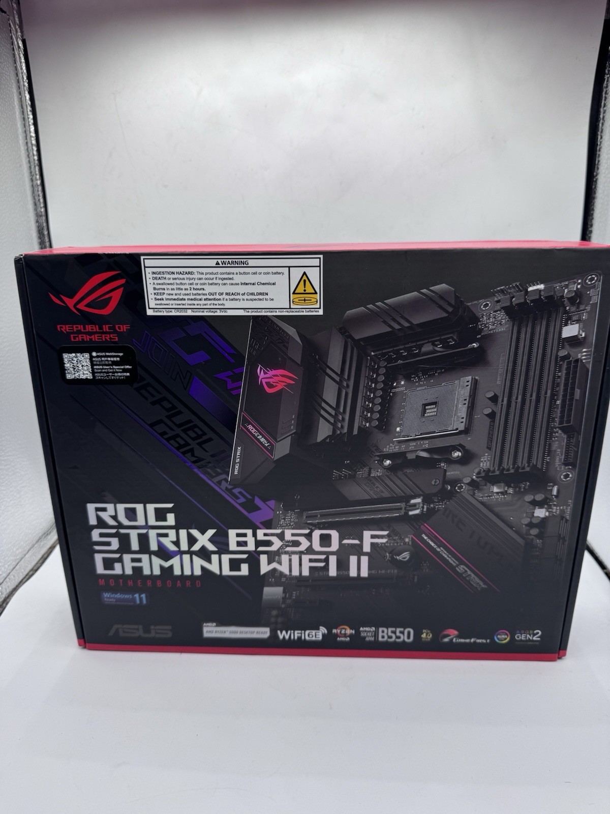 ASUS ROG Strix B550-F Gaming WiFi II Motherboard AMD Socket AM4 ATX DDR4