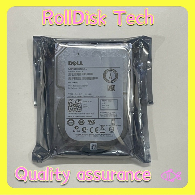 New Dell 1TB 7.2K 2.5" 6G SATA WF12F 0WF12F ST91000640NS HDD Hard Drive