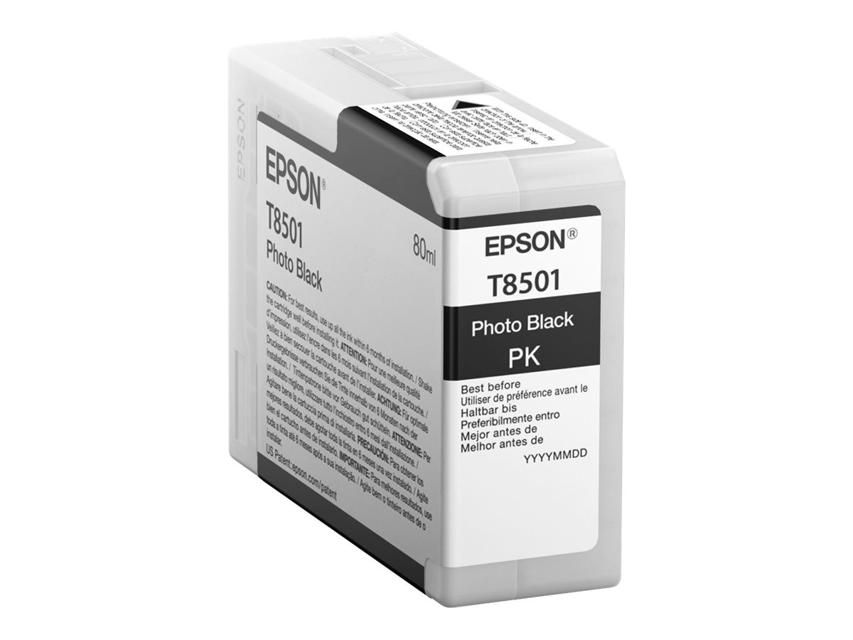 Epson Black Photo Cartridge T 850 80ml T 8501 Printer Cartridge C13T850100