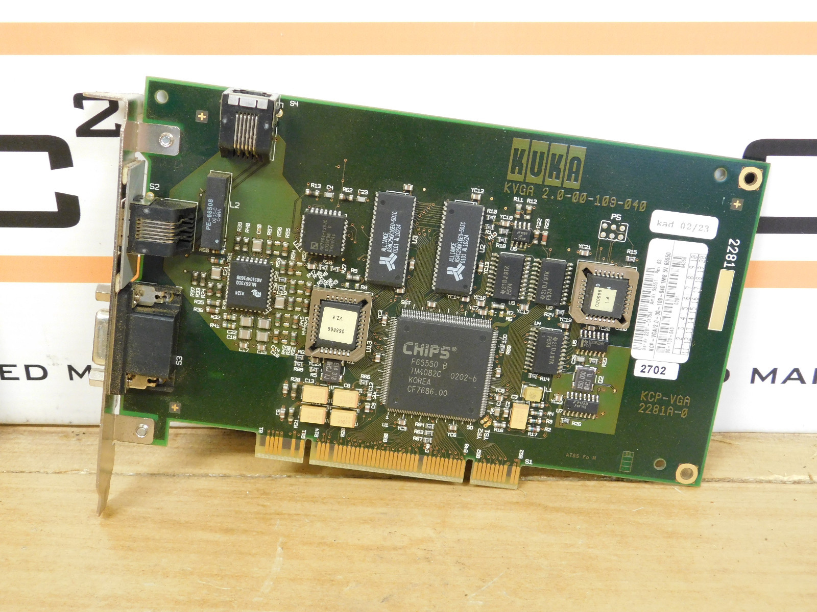 Kuka KVGA 2.0-00-109-040 Interface Video Card for KC2 2.000109040 CSQ