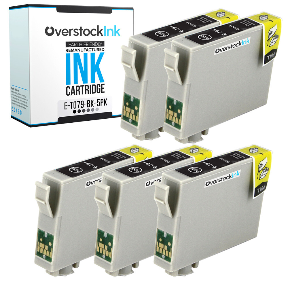 5X Compatible OSI Epson T0791 Black Ink for Epson Artisan 1430 Stylus 1400 1500W