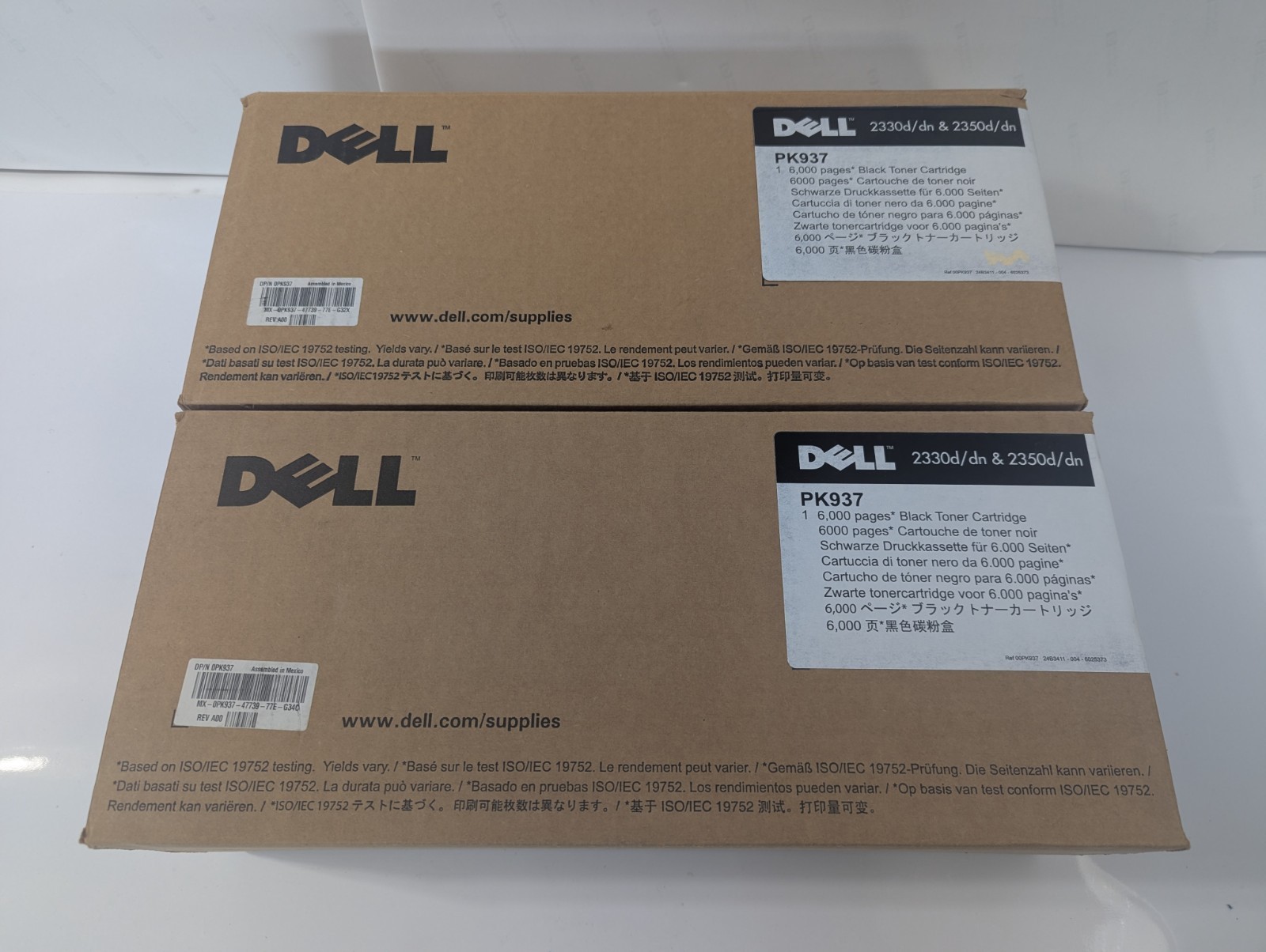 2PK Genuine Dell PK937 Black Laser Toner Cartridge for 2330d 2330dn 2350d 2350dn