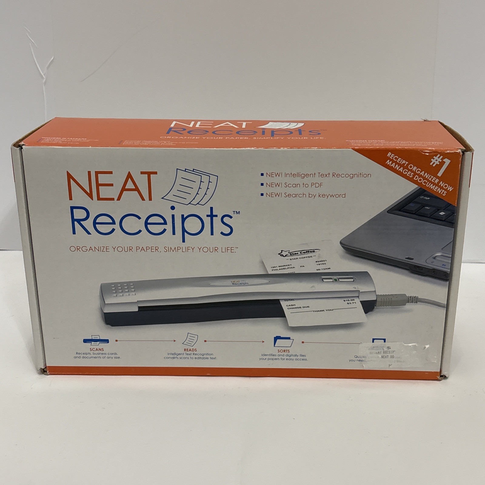 Neat Receipts Mobile Scanner + Digital Filing System - Complete