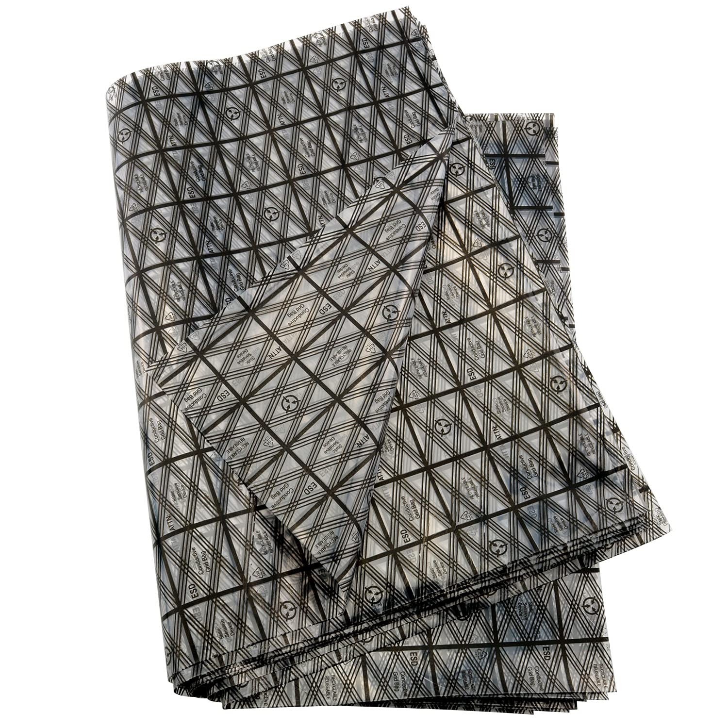 20Pcs Open Top Anti Static Bags for Motherboard, Large Antistatic Bags for Vi...