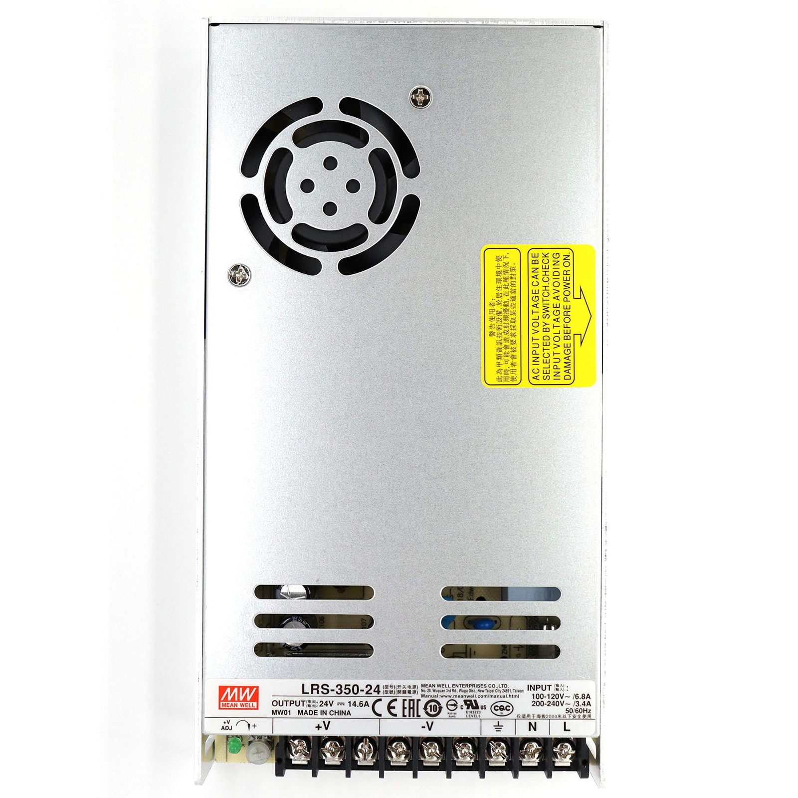 LRS35024 AC/DC Switching Power Supply 350.4W 24V 14.6 Amp Single Output
