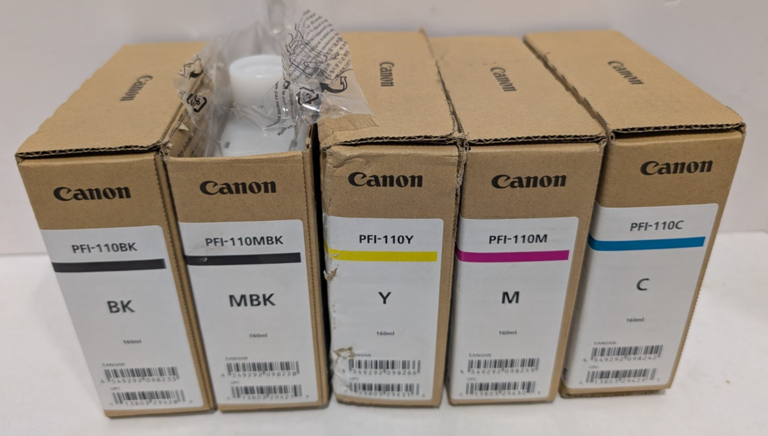 Canon Genuine PFI-110Y PFI-110M PFI-110C PFI-110BK PFI-110MBK - EXP. 2022