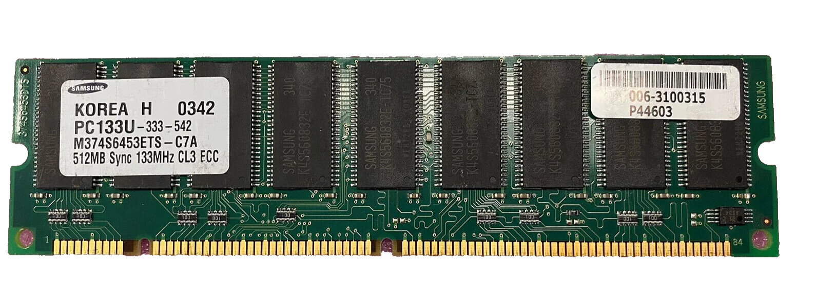 M374S6453ETS-C7A 512MB PC133 ECC UDIMM RAM for Intel D845HV/D845HVL Motherboard