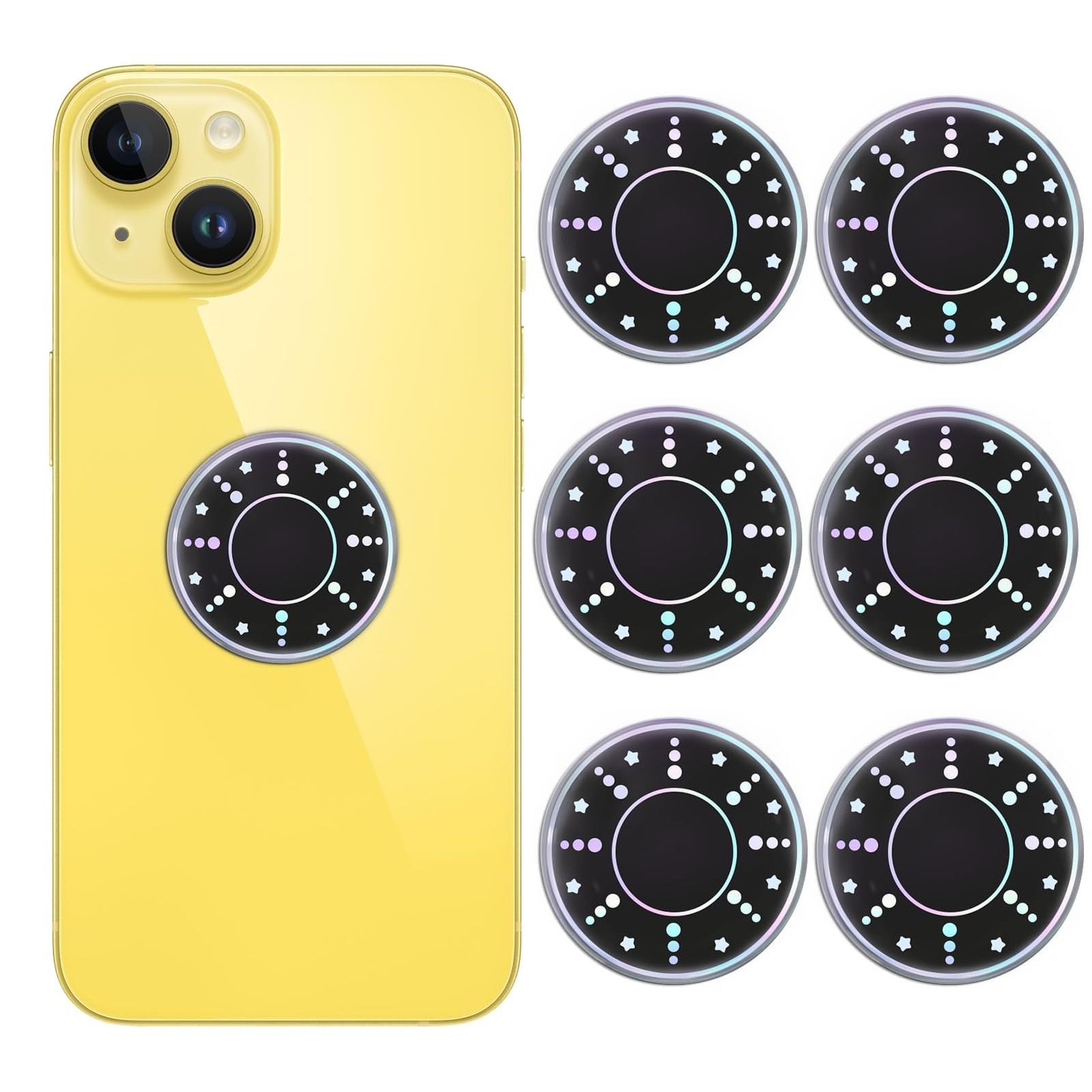 6 Pieces Cell Phone Stickers Blockers Equipment Stickers Devices Accessories ...