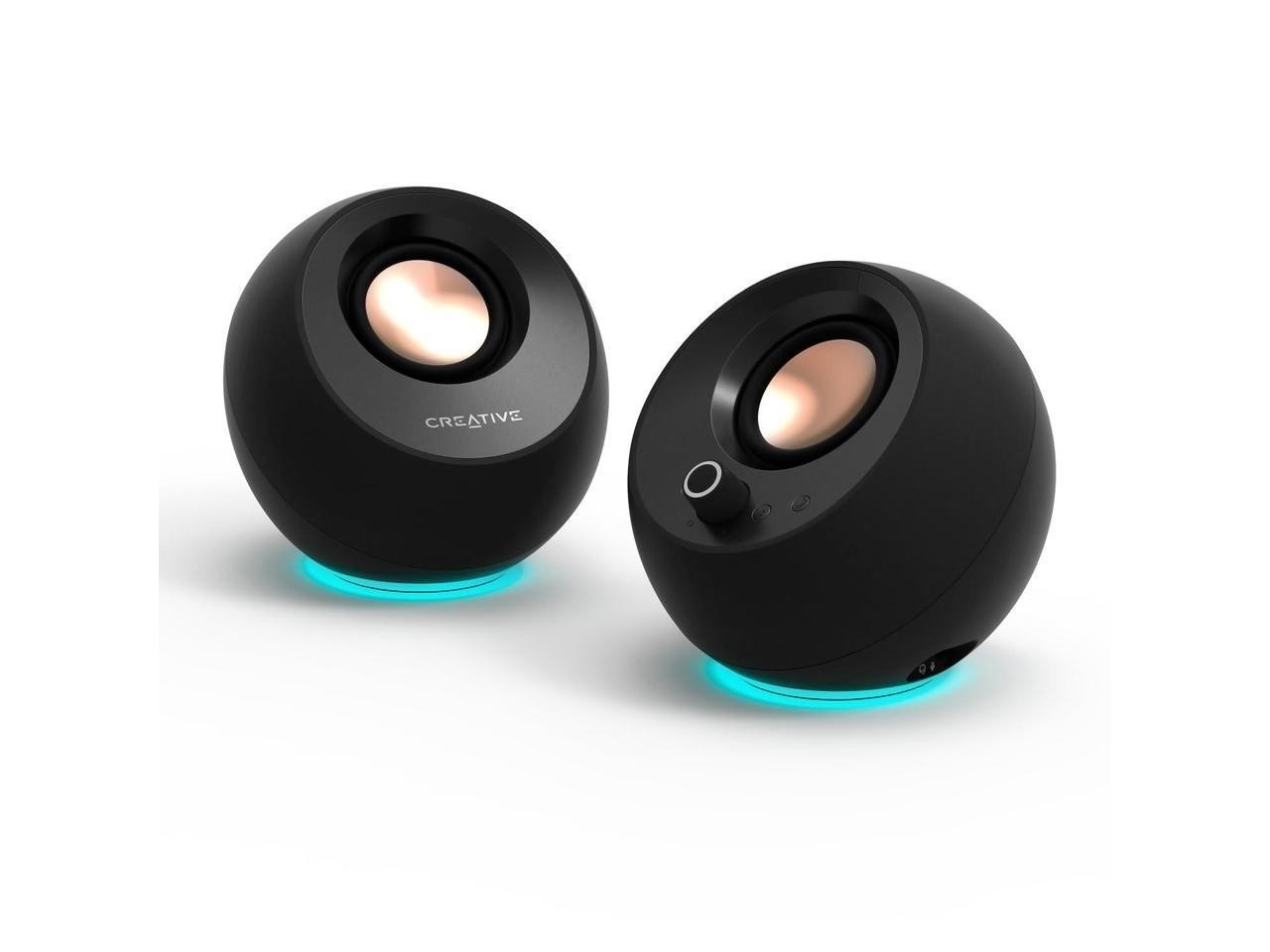 Creative Pebble Pro Minimalist 2.0 USB-C Computer Speakers Bluetooth RGB