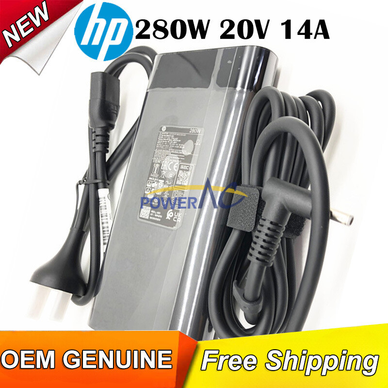 Original 20V 14A 280W HP TPN-CA26 TPN-LA27 Charger AC Adapter + Cable