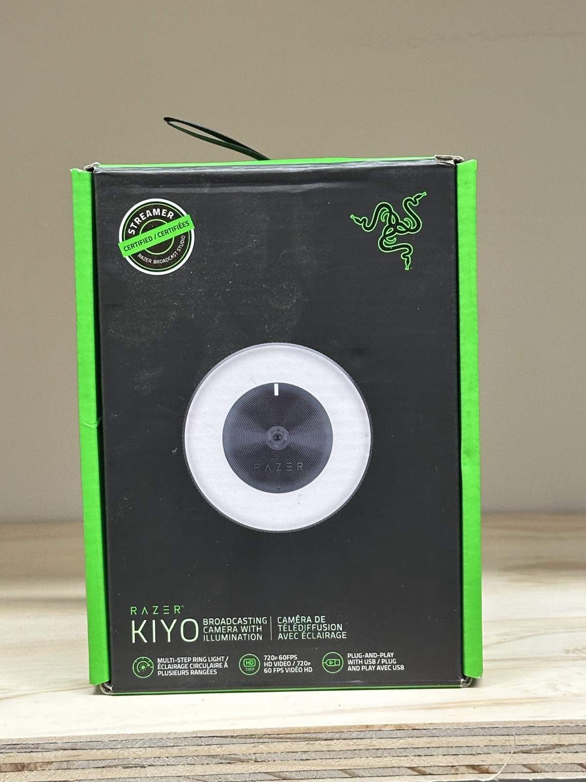 Razer Kiyo1 4 MP Streaming Camera - Black. Brand New OPENED TO CHECK QUALITY