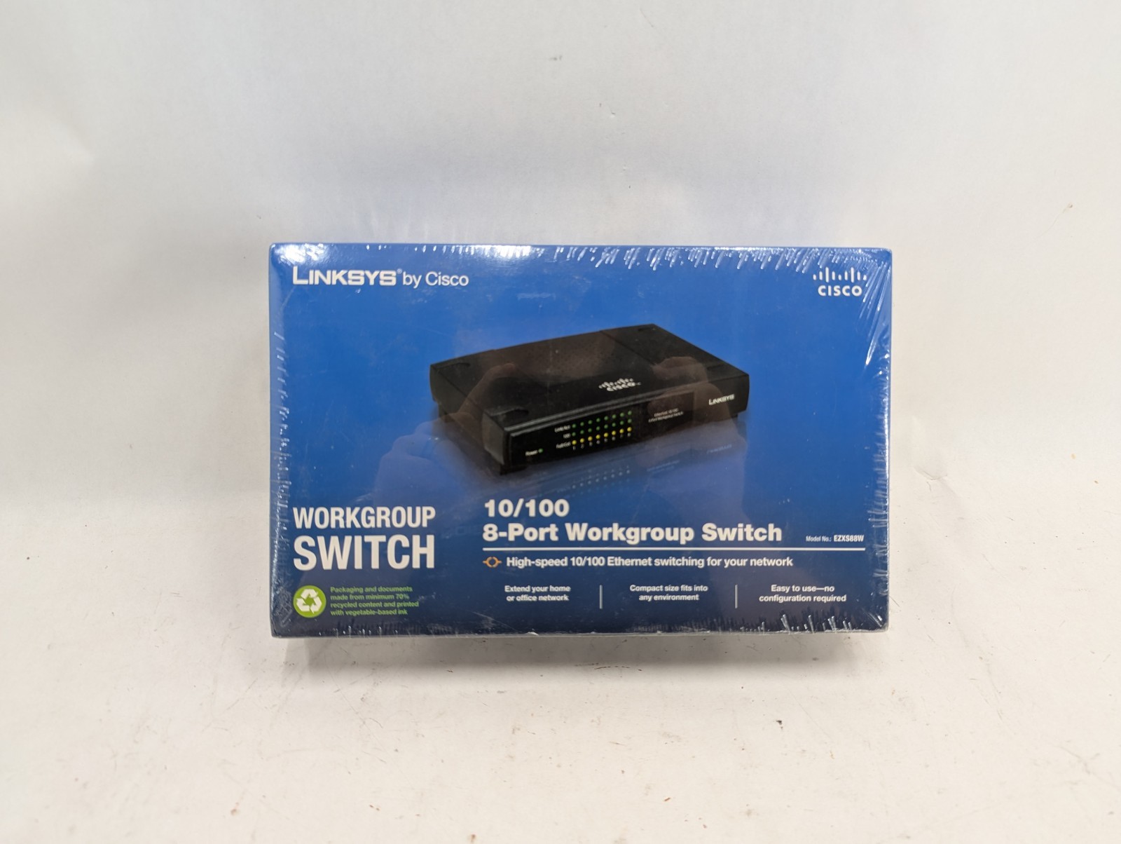Linksys by Cisco Workgroup Switch 10/100 8-Port Workgroup Switch EZXS88W SEALED
