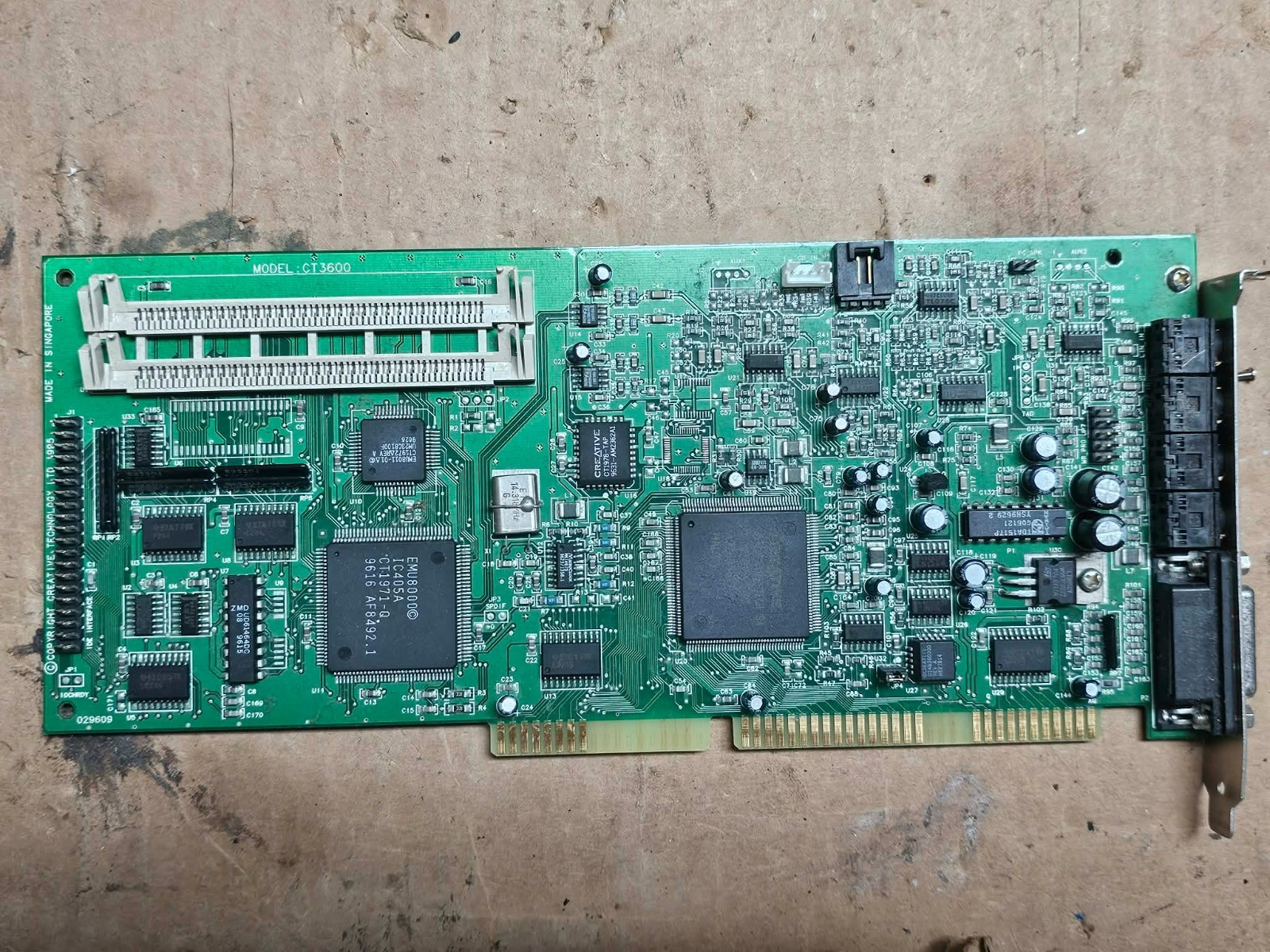 Retro Gaming Creative Labs Sound Blaster 32 PNP ISA Sound Card CT3600 Tested