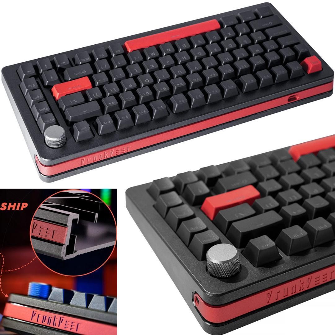DRUNKDEER A75 Pro TKL 82 Key Magnetic Switch Gaming Keyboard USB Wired LED