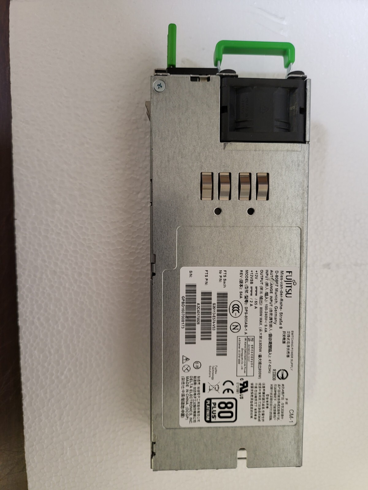 🚩  Fujitsu 800W AC Power Supply A3C40175928 S26113-E574-V53 US SELLER