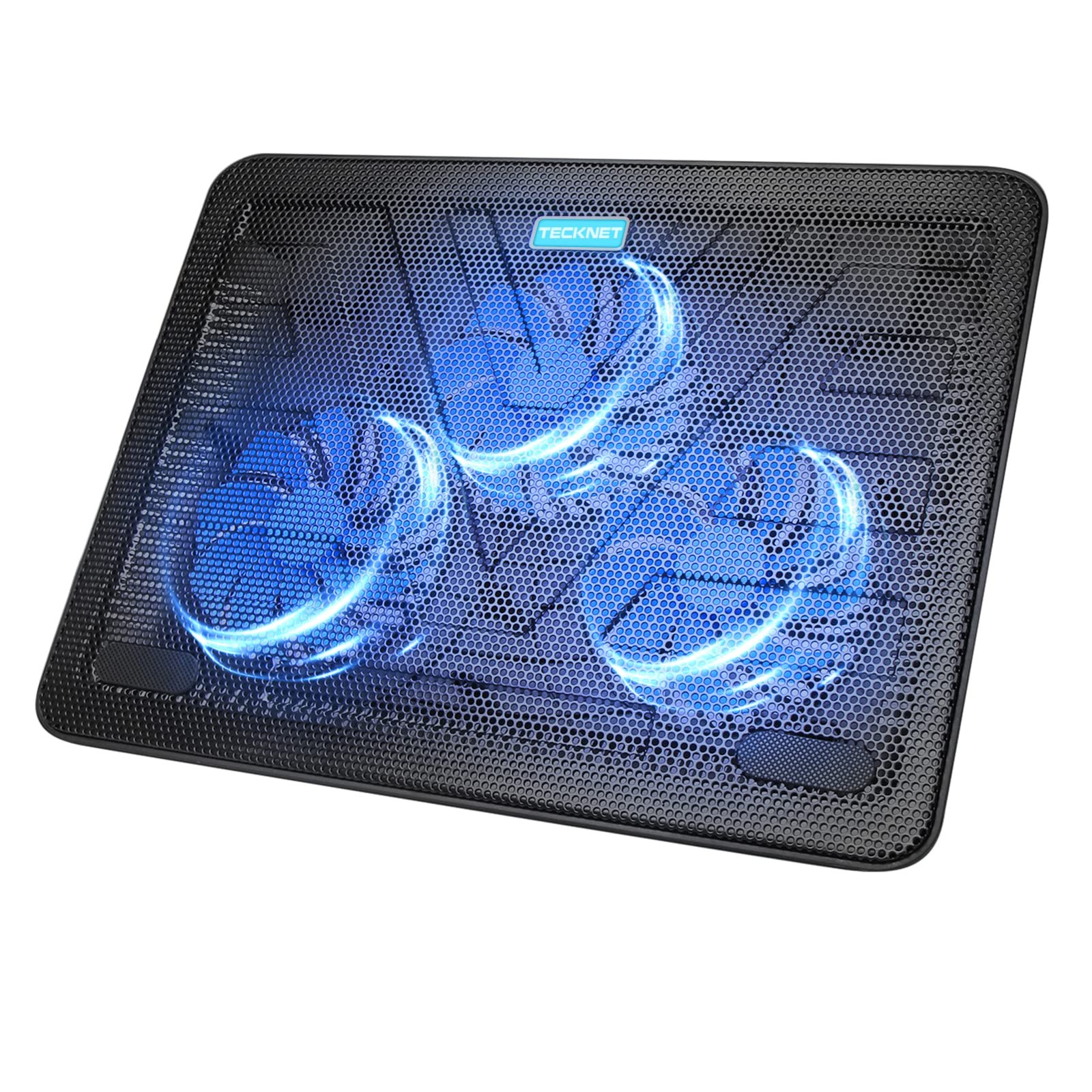 TECKNET Laptop Cooling Pad Portable Slim Quiet USB Powered Laptop Notebook Co...
