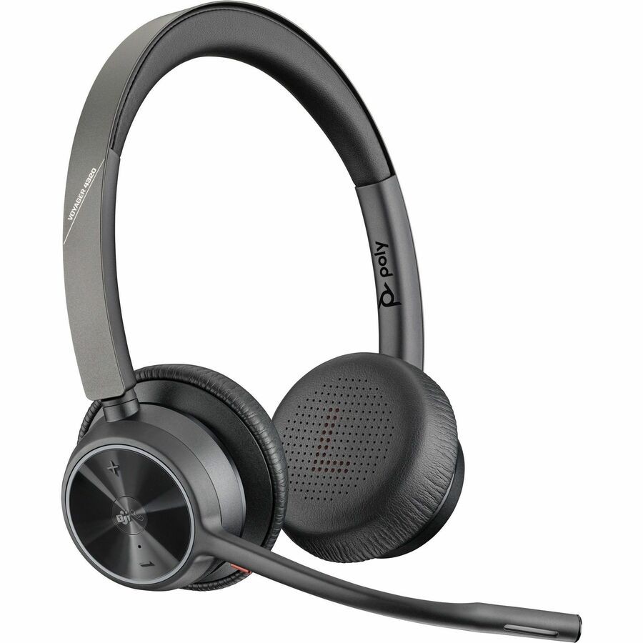 Poly Voyager 4320-M Binaural On-Ear Wireless Headset w/ BT700 7E2M1AAABA