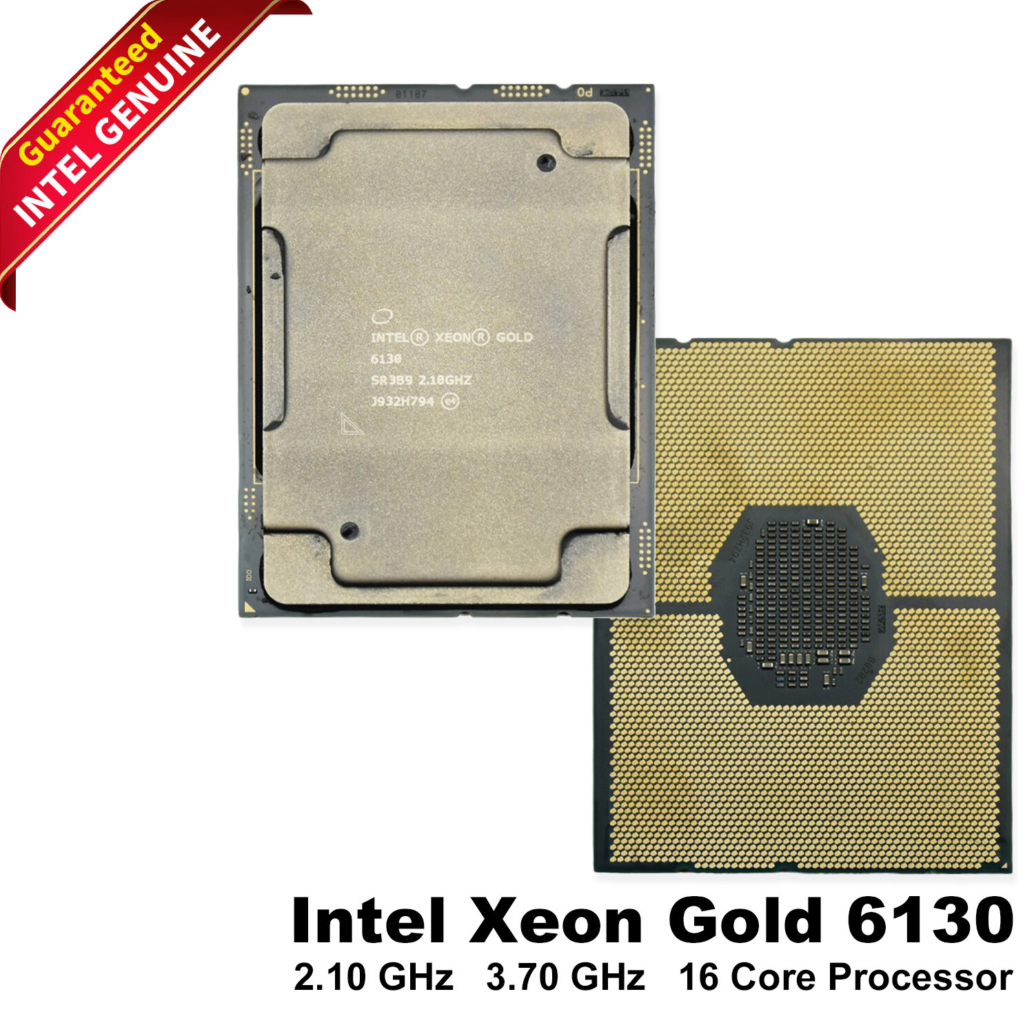 Lot of 10 Intel Xeon Gold 6130 2.1GHz 16-Core CPU - 3.7GHz Turbo SR3B9