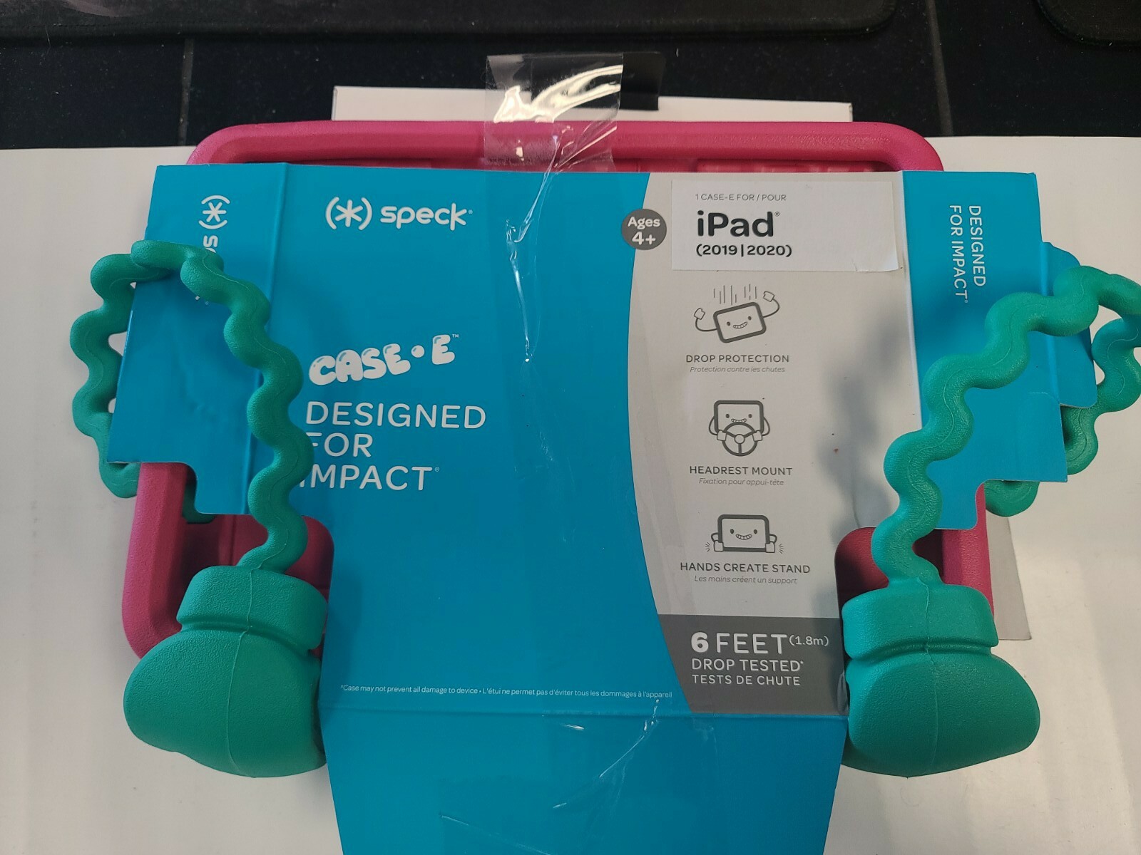 Speck Products Case E iPad Case and Stand  Punch Red Spearmint Green