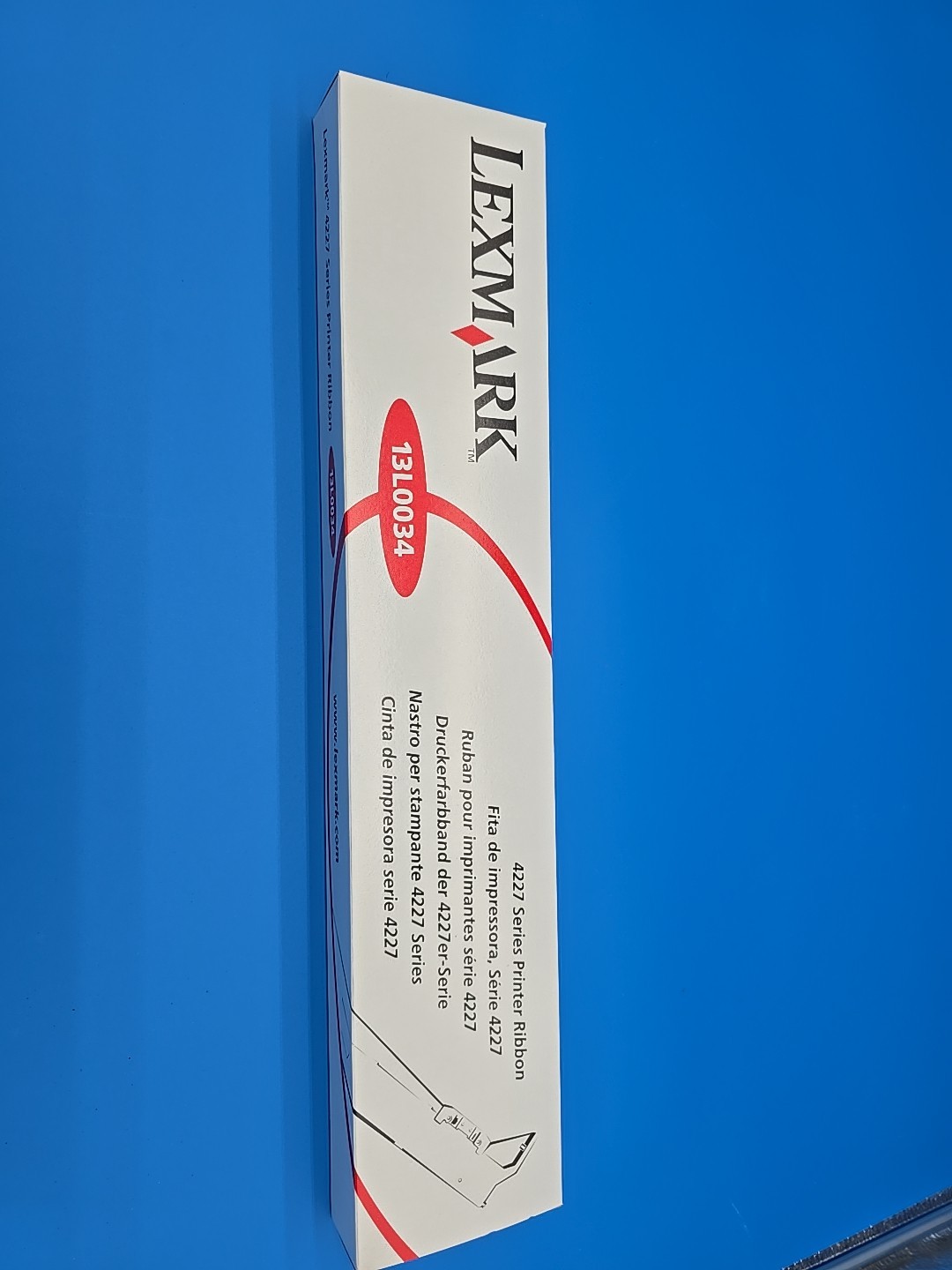Oem Lexmark 4227 Plus Original Black Printer Ribbon 1/2" X 24 YDS 5MIL 13L0034