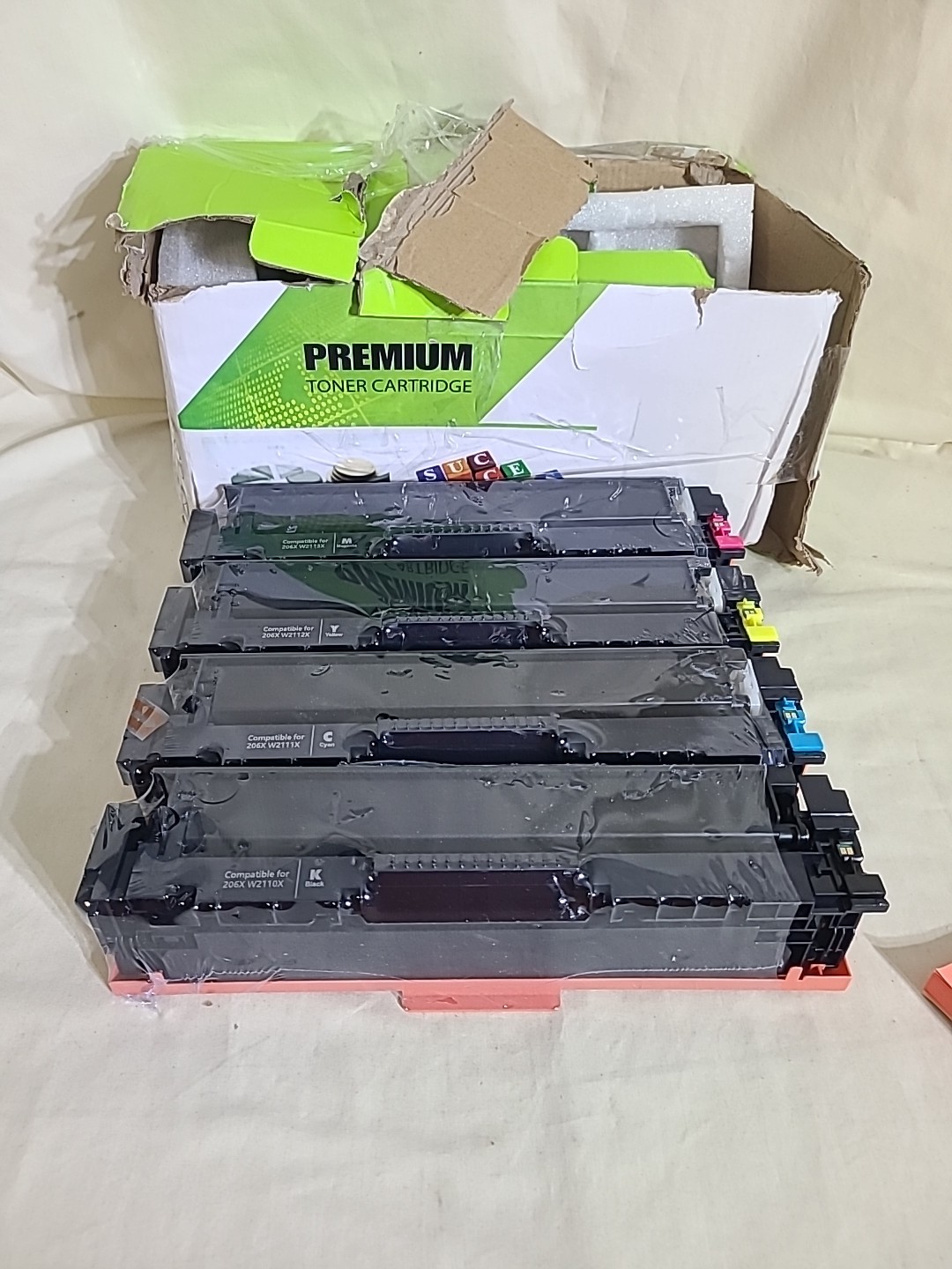 4 W2110X For HP 206X Toner Color Laser Jet PRINTER Colors &Black No Chip