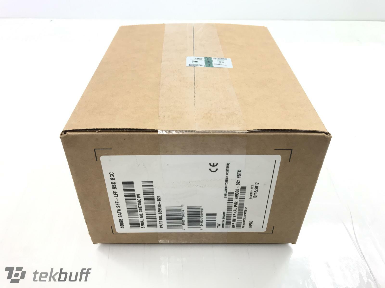 ✅ HP 480GB 6G 3.5 SATA Read Intensive SSD - 869380-B21 - G9 G10 - NEW SEALED