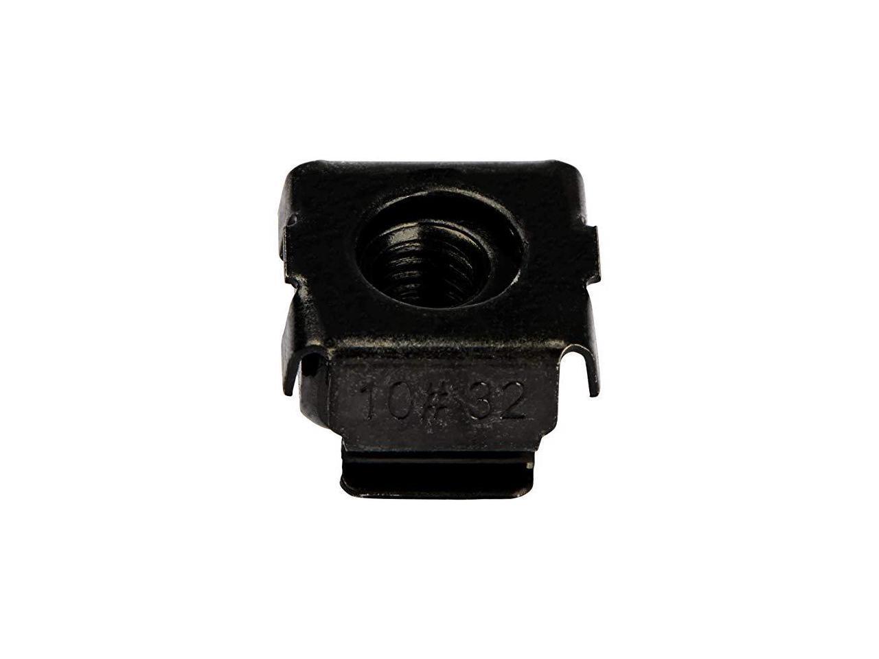 10-32 Cage Nuts 50 pack Black CABCAGENUTS1032