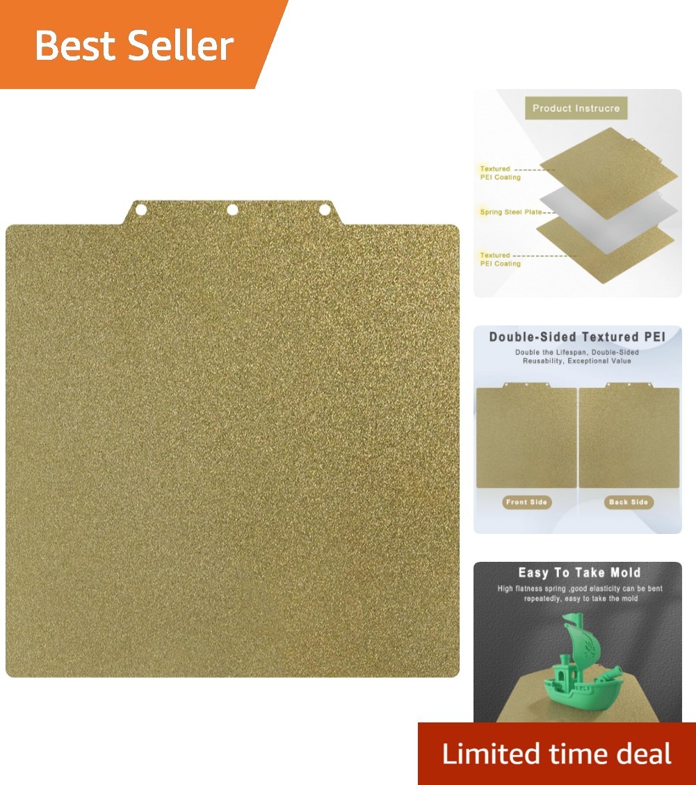 Durable Textured PEI Build Plate for Adventurer 5M - 235mm Hot Bed Replacement