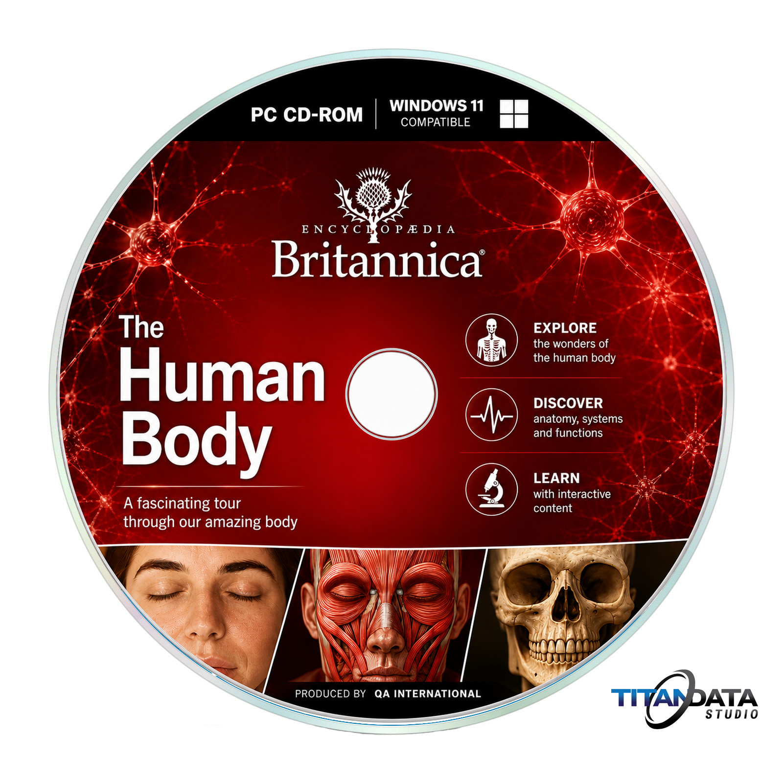 Encyclopedia Britannica Human Body PC CD-ROM Windows 10 11 Educational Software