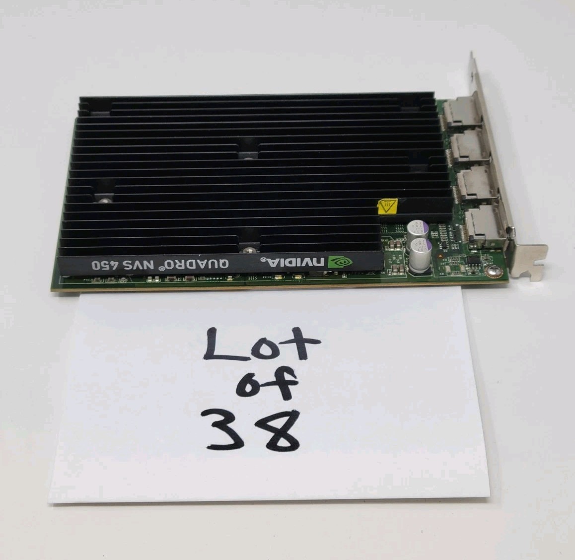 Lot of 38 NVIDIA Quadro NVS 450 512MB DDR3 PCIe 4x Display Port Graphics Card