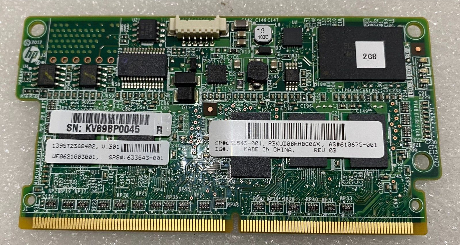 HPE 2GB flash backed write cache 633543-001 610675-001 HPE 4K1894 LOT OF 10