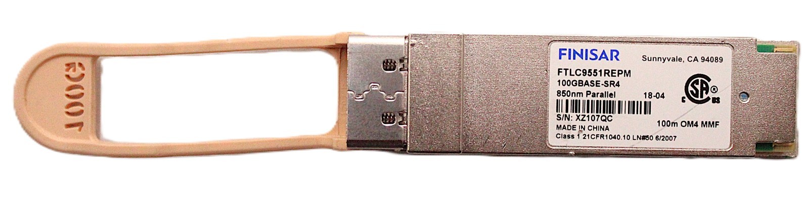 FTLC9551REPM Original Finisar 100GBASE-SR4 100m QSFP28 Optical Transceiver  