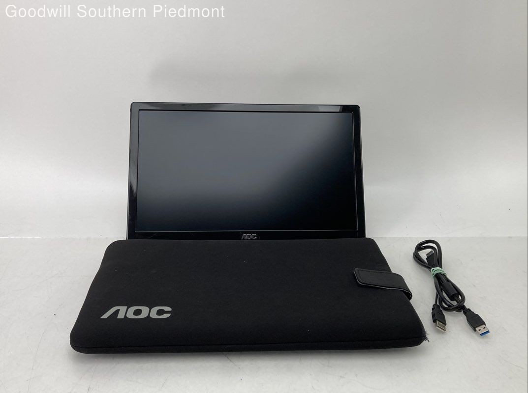 AOC E1659FWUX-156LM00005 16-inch Portable USB-Powered LCD Monitor - Tested