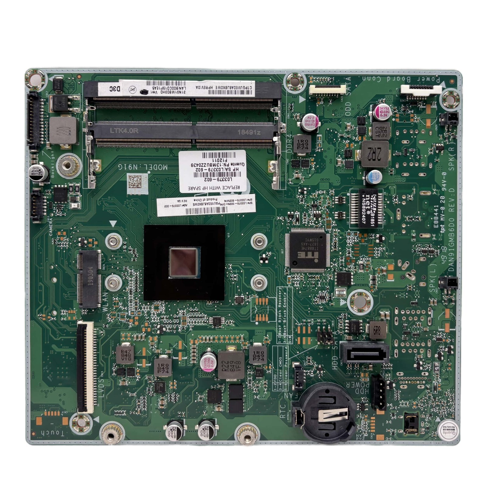 HP 20-C410 20-C400NA 20-C Motherboard J4005 J5005 CPU DAN91GMB6D0 L03379-601/602