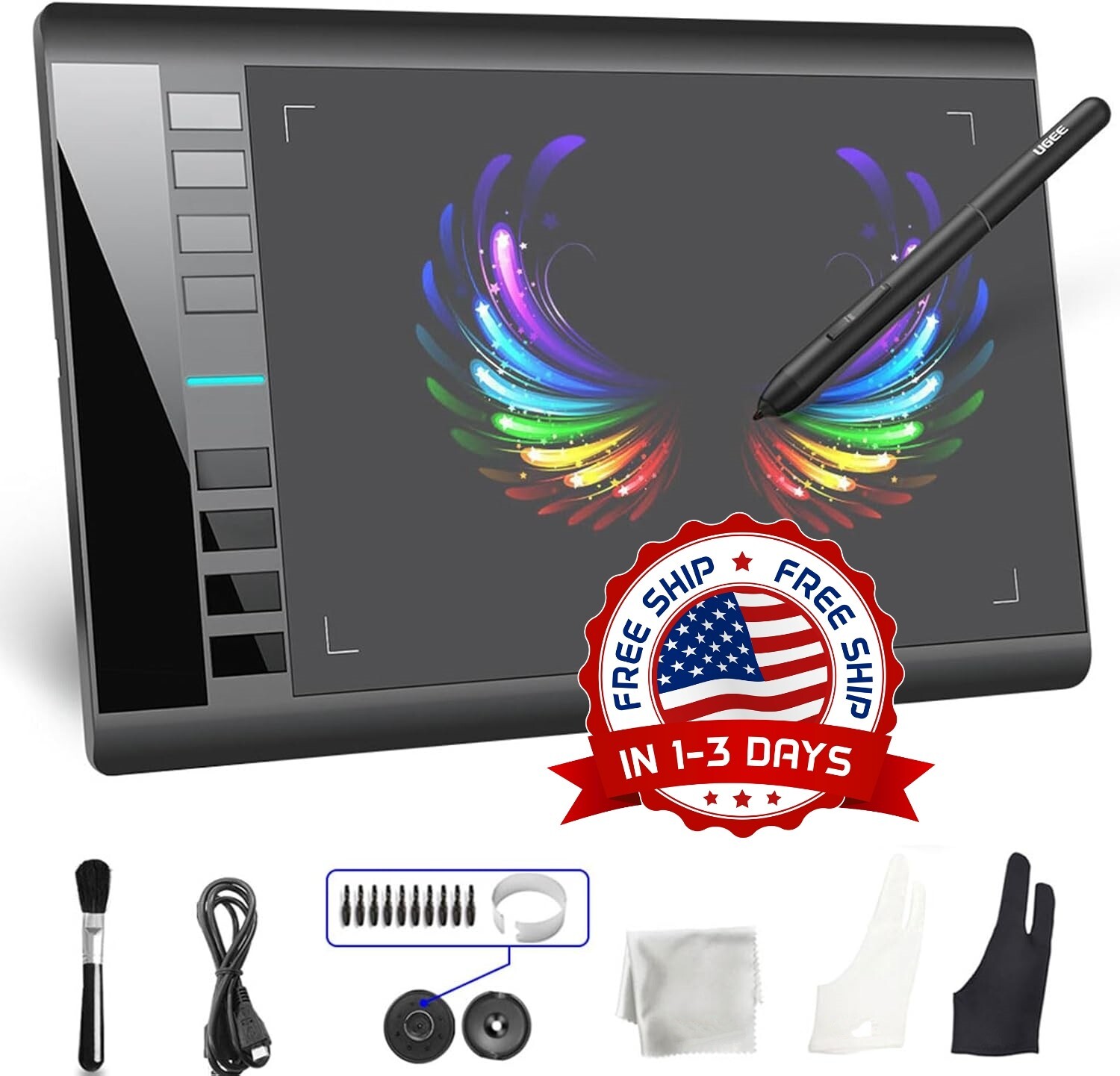 Tableta 10x6 Pluma De Dibujo Digital Para Graficos Grafica Digitalizadora NUEVO.