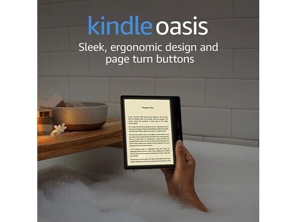 NEW Kindle Oasis Waterproof eReader e-ink 7” Display Page Turn Button - 32GB