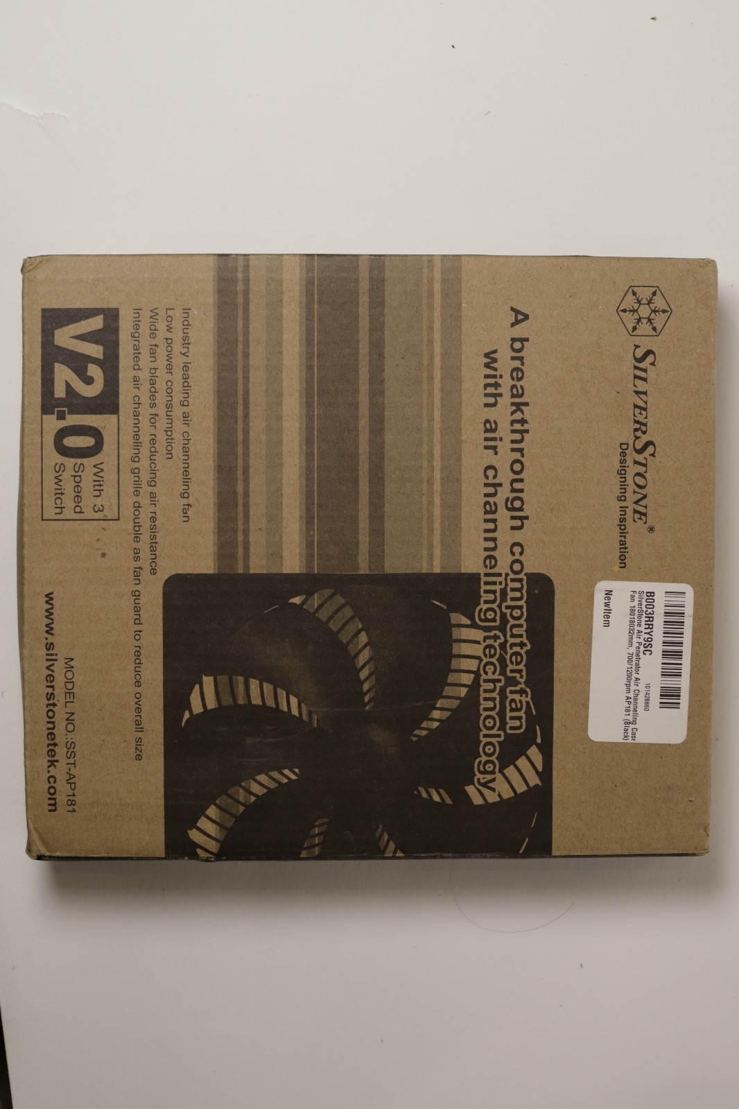 Silverstone Air Penetrator Air Channeling Case Fan 180 * 180 * 32mm, 700/1200...