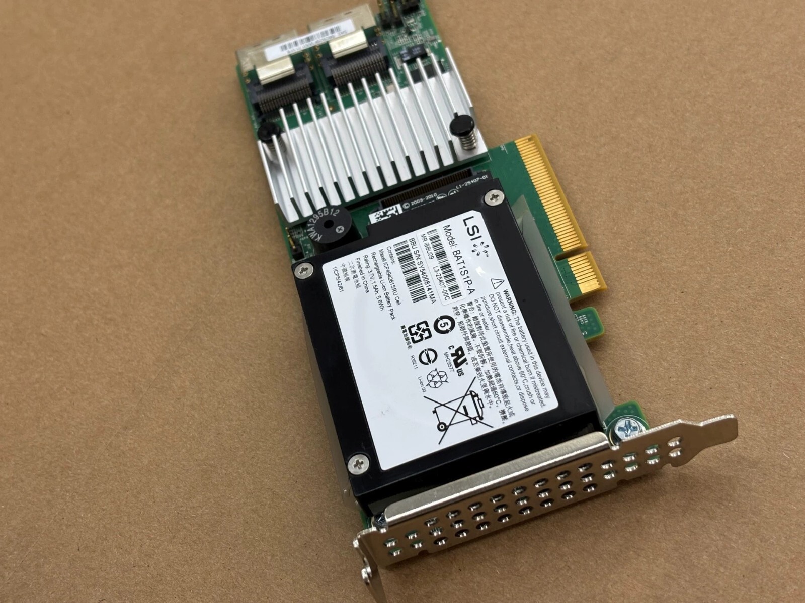LSI 9271-8i SATA 1GB Controller RAID 5 6G PCIe 3.0 x8 LSI00297 With Battery