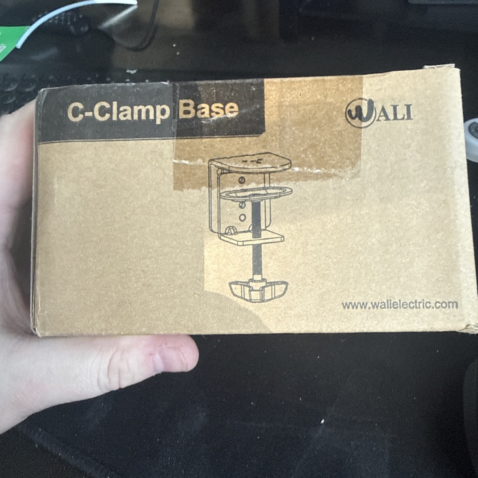 WALI C Clamp Base Stand Mounting Accessory, Desk c-clamp for WALI Monitor Mount