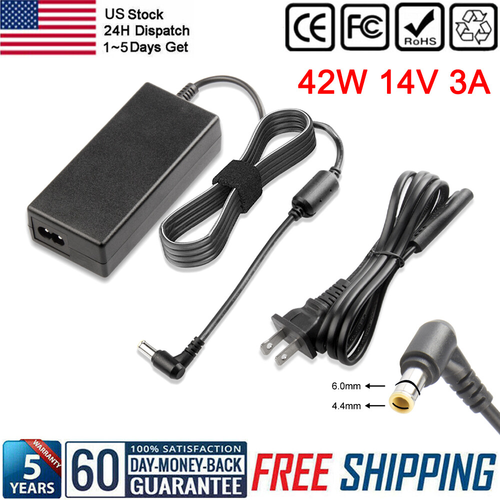42W 14V AC Adapter Charger For Samsung CF390 C24F390FHN LC24F390FHNXZA Monitor