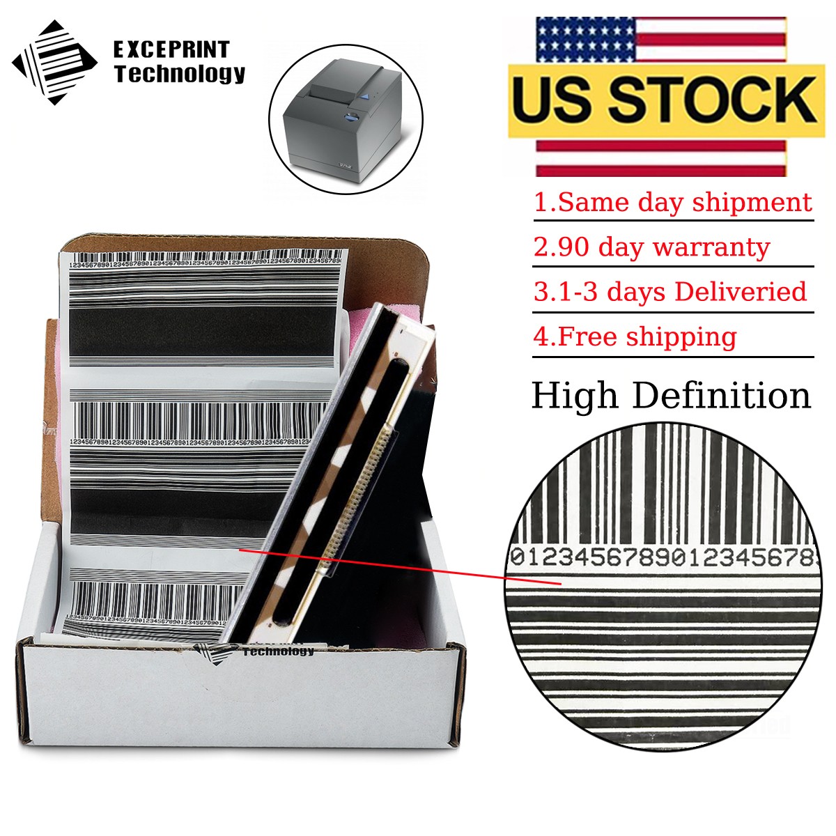 ✅ Printhead For IBM 4610-1NR 4610-1CR -1ND POS Receipt Printer 203dpi 50Y0096 ✅