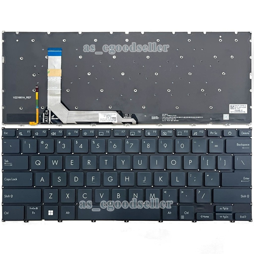 New for Asus ZenBook 14 Flip UX3404 UP3404 UP3404VA UP3404VC Keyboard US BACKLIT