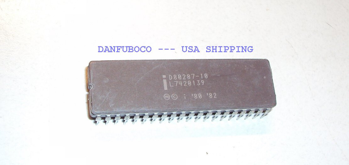 INTEL D8028710 Math CoProcessor Ceramic from 1980s for that IBM AT compu G2U