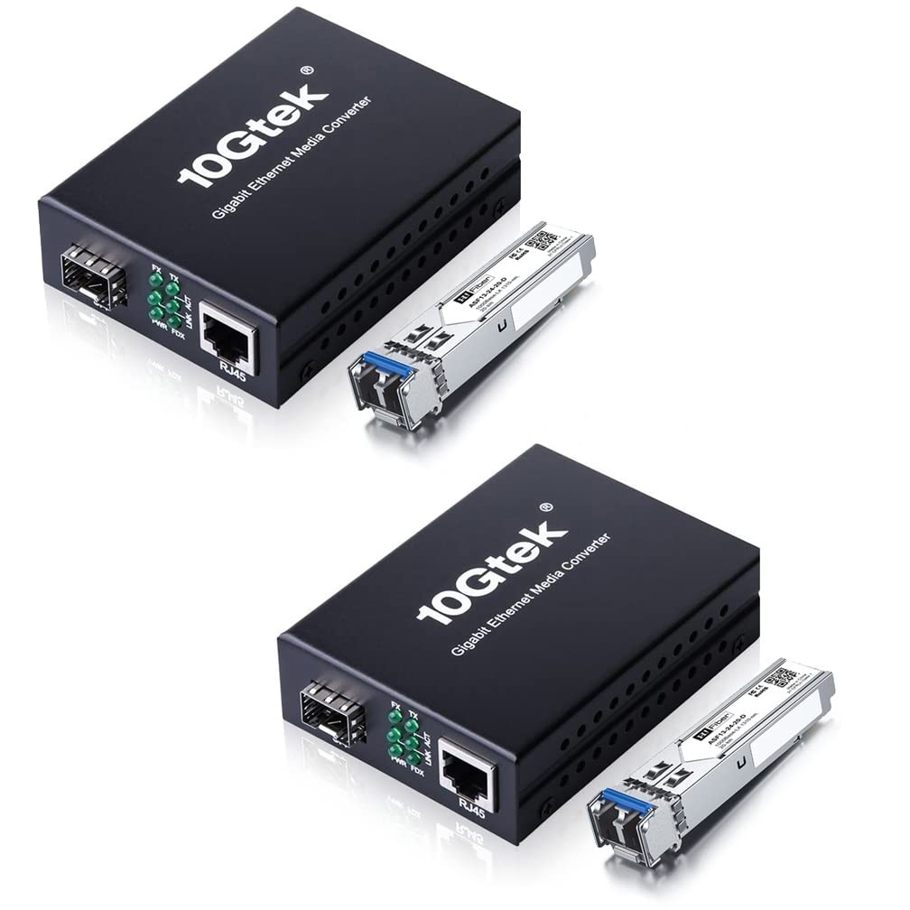 A Pair of Gigabit Single Mode LC Fiber Media Mode: 20km, Standard