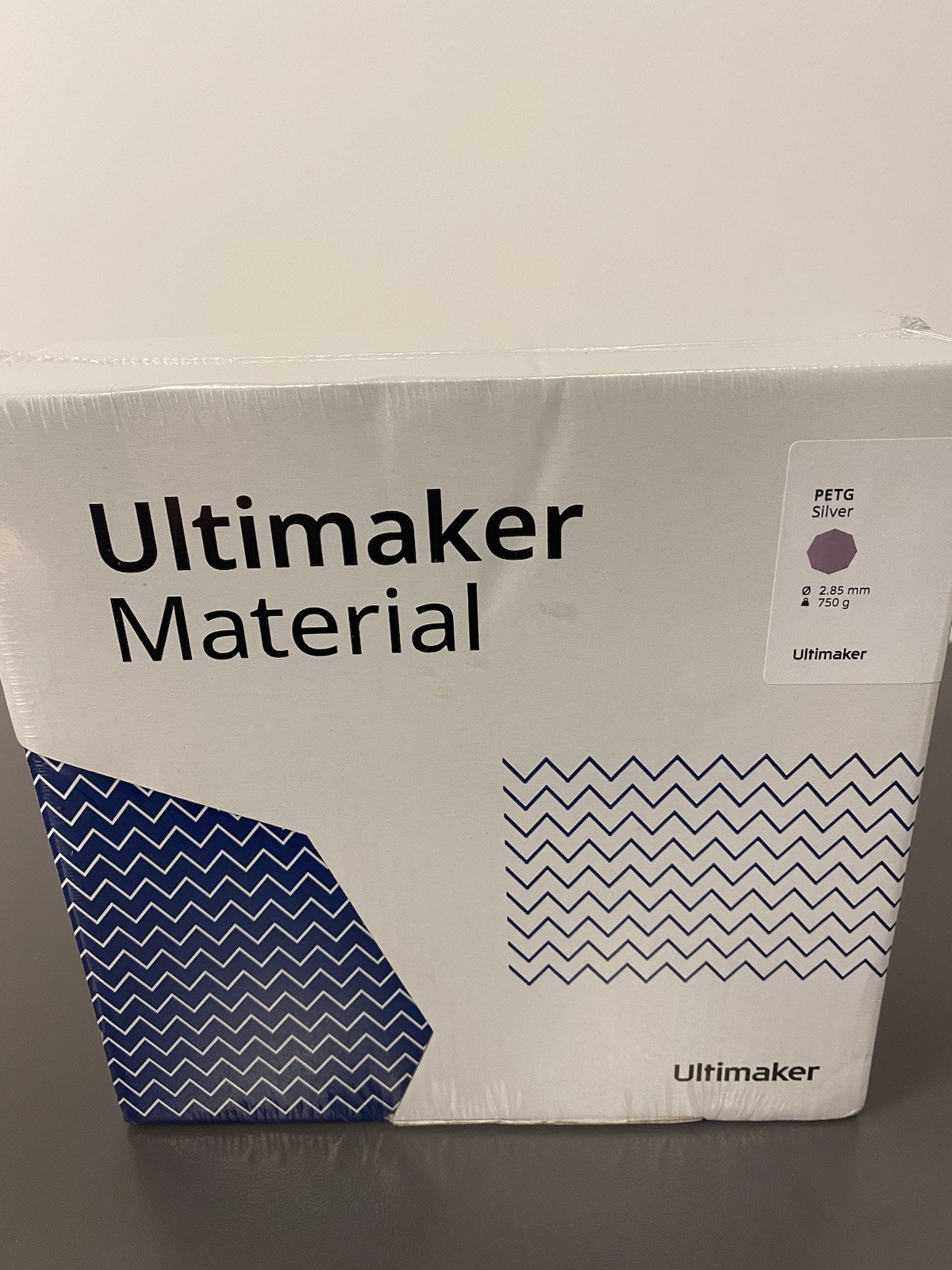 ULTIMAKER MATERIAL  - Ultimaker PETG SILVER- Filament - 2.85mm 750g - NEW