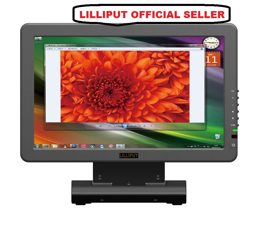 LILLIPUT 10.1"16:9 FA1011-NP/C 1024x600 HDMI ,VGA INPUT with composite input 