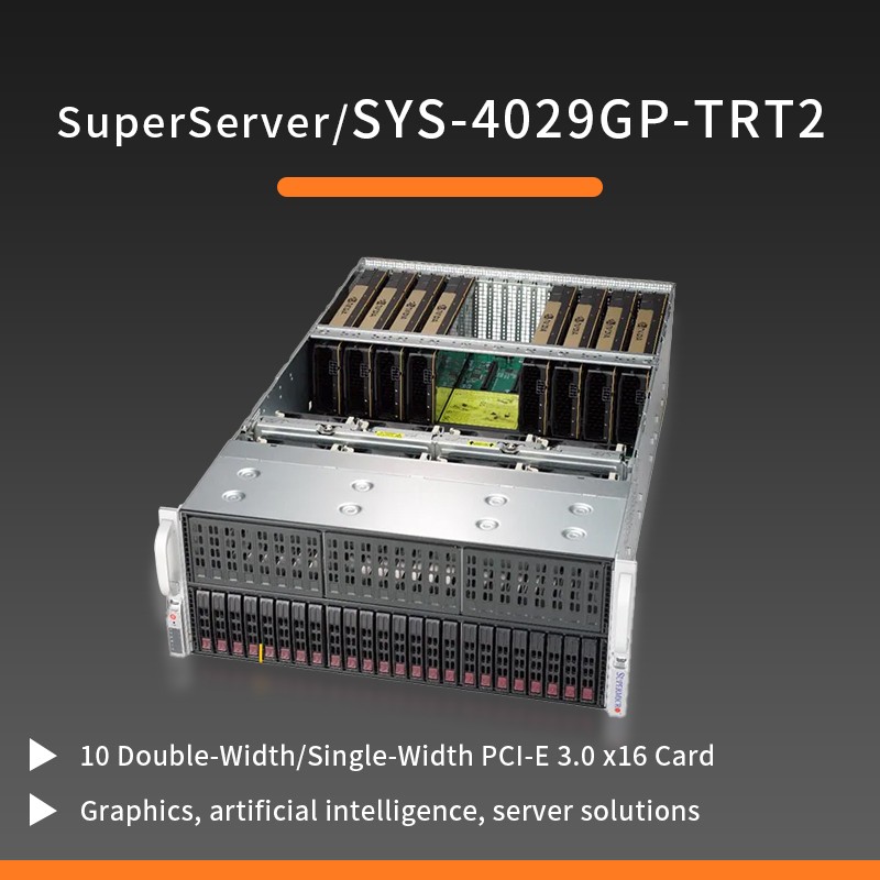Supermicro SuperServer 4029GP-TRT2 With 2x8260Y CPU, 256GB RAM, 10x 3090 24GB