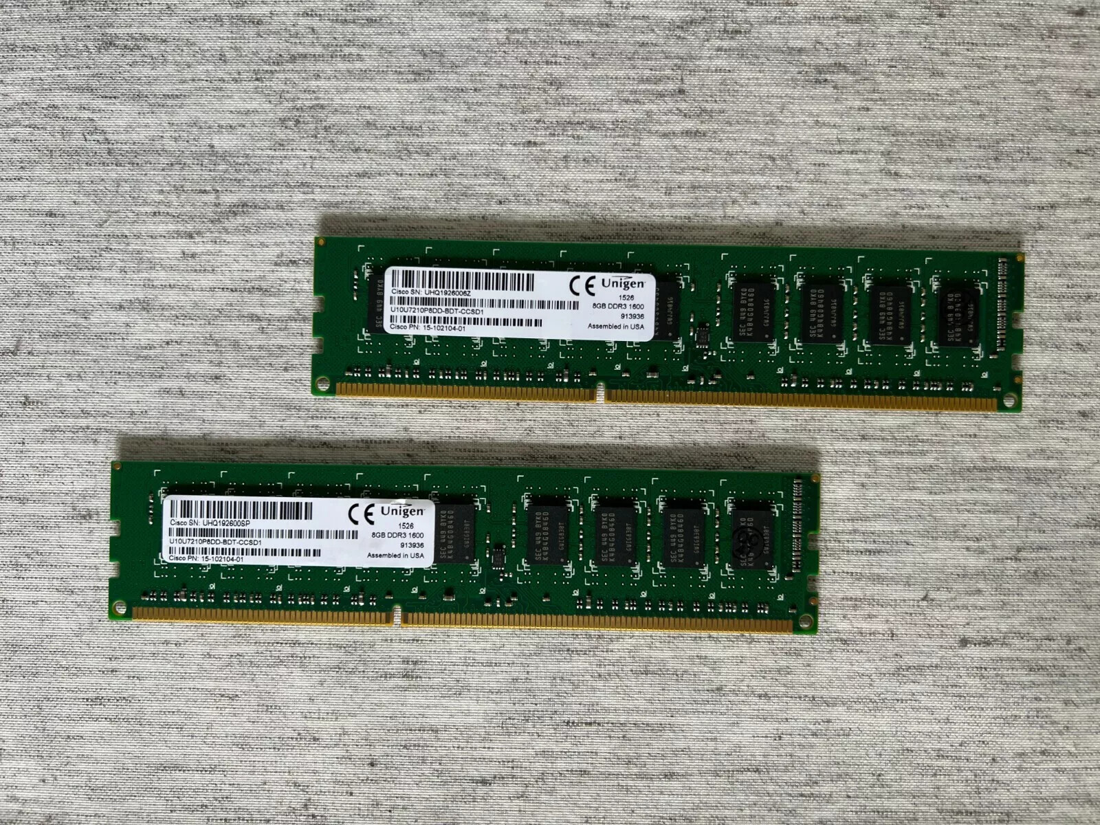 Genuine Cisco MEM-4300-4GU16G (2x8GB) 16GB Memory for 4300 series 15-102104-01 