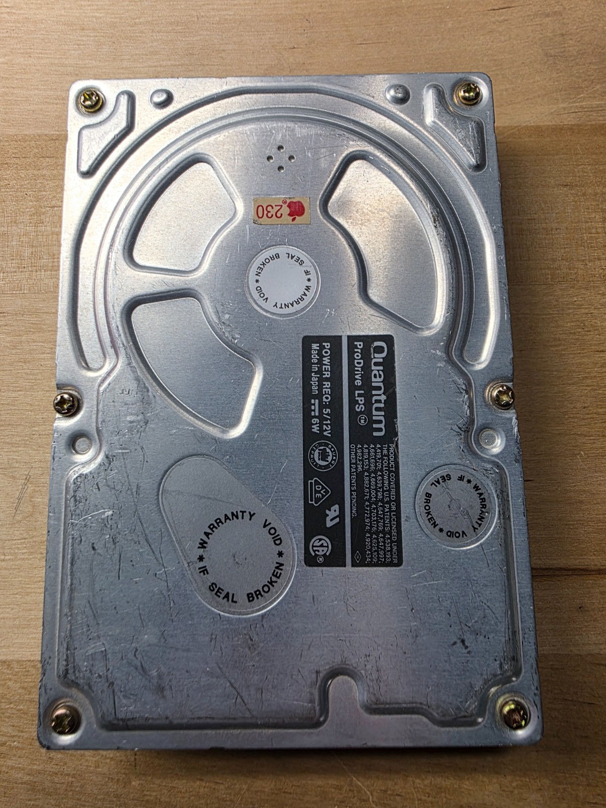 Apple Quantum ProDrive LPS240S HDD, 240 MB, SCSI - Tested and Wiped